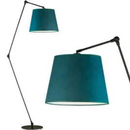 lampa-stojaca-podlogowa-zielona-welurowa-lukowa-led-e27-abazur-regulowana