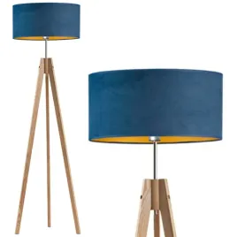 lampa-stojaca-podlogowa-drewniana-abazur-welur-led-e27-do-salonu