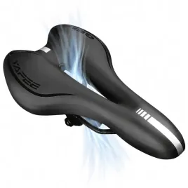 siodelko-rowerowe-zelowe-miekkie-wygodne-ergonomiczne-odblask-czarne