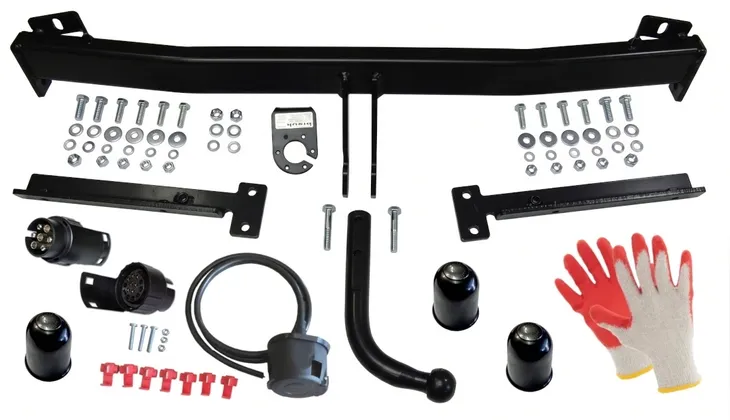 FORD FIESTA 2002 2008 MK6 VI HAK HOLOWNICZY WIĄZKA 7PIN ADAPTER OSŁONKI