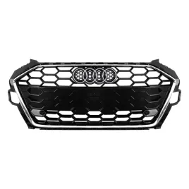 audi-a4-s4-b9-s-line-atrapa-srodkowa-grill-chrom