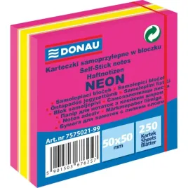 kosta-samoprzylepna-50x50-250kart-neon-pastel-rozowy-mix