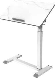 biurko-komputerowe-regulowane-71-107-cm-mobilne-biale-marmur