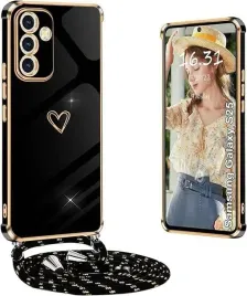 etui-obudowa-ochronna-plecki-do-samsung-galaxy-s25-z-paskiem-czarny-serce