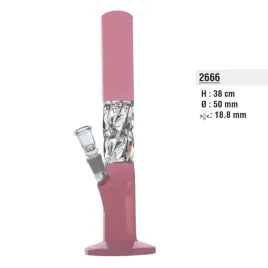 bongo-szklane-bullet-pink-twisted-with-ice-38cm