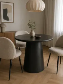 outlet-stol-czarny-dune-okragly-plyta-mdf-80-cm-na-kolumnie