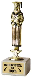 statuetka-absolwentka-matura-prezent-maturzystka-na-100percent-zakonczenie-u355