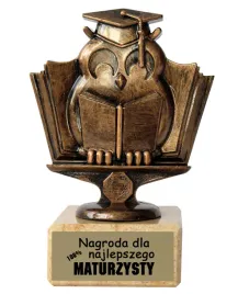 statuetka-brazowa-sowa-prezent-matura-nagroda-najlepszej-maturzystki-u352