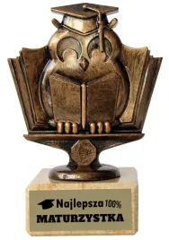 statuetka-brazowa-sowa-matura-zaliczona-zakonczenie-roku-koniec-szkoly-u359