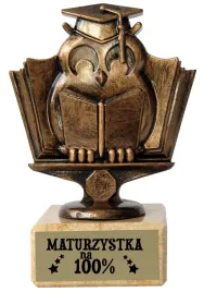 statuetka-brazowa-sowa-matura-maturzystka-na-100percent-zakonczenie-roku-u355