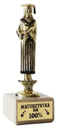 statuetka-absolwentka-matura-prezent-maturzystka-na-100percent-zakonczenie-u355