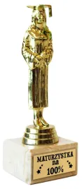 statuetka-absolwentka-matura-prezent-maturzystka-na-100percent-zakonczenie-u355