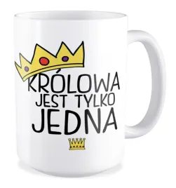 kubek-duzy-prezent-na-dzien-kobiet-dziewczyny-krolowa-jest-tylko-jedna