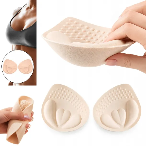 WKŁADKI PUSH UP DO STANIKA BIUSTONOSZA STROJU KĄPIELOWEGO BIKINI AŻ 4 CM