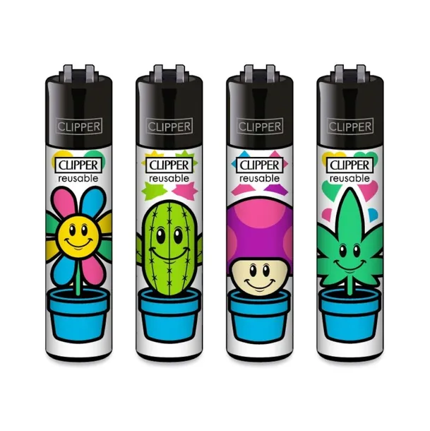 4 x Zapalniczka Gazowa Clipper Grow Pots Cała kolekcja