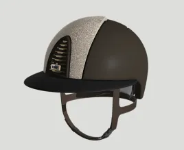 kep-kask-cromo-2-0-textile-brown-front-galassia-gold-brown-chinstrap-m