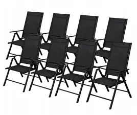 krzesla-ogrodowe-8x-rozkladane-aluminiowe-lezak-taras-balkon-ogrod-czarne