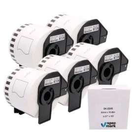 zestaw-5-tasm-do-brother-ql-etykiety-dk-22205-62mm-3048m-ql600-ql700-ql800
