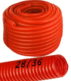 peszel-rura-karbowana-28-36mm-50m-czerwona-do-rur-pex-pp-kabli-przewodow-320n-oslonowa