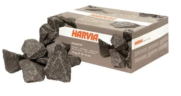 Kamienie do Pieca Sauny Fińskie Diabaz 10-15 cm 20 kg HARVIA Jakość PREMIUM