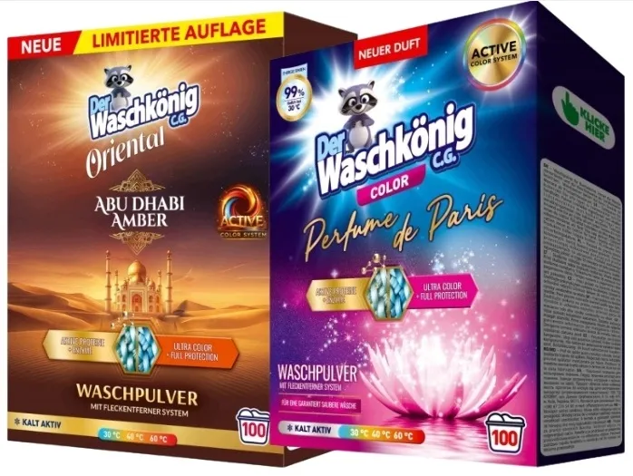 Niemiecki ZESTAW proszek do prania color i universal 2x6kg Abu Dhabi Paris
