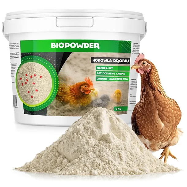 PROSZEK NA PTASZYŃCA KURZEGO ŚRODEK NA PTASZYŃCE BIOPOWDER EKOLOGICZNY 4 KG