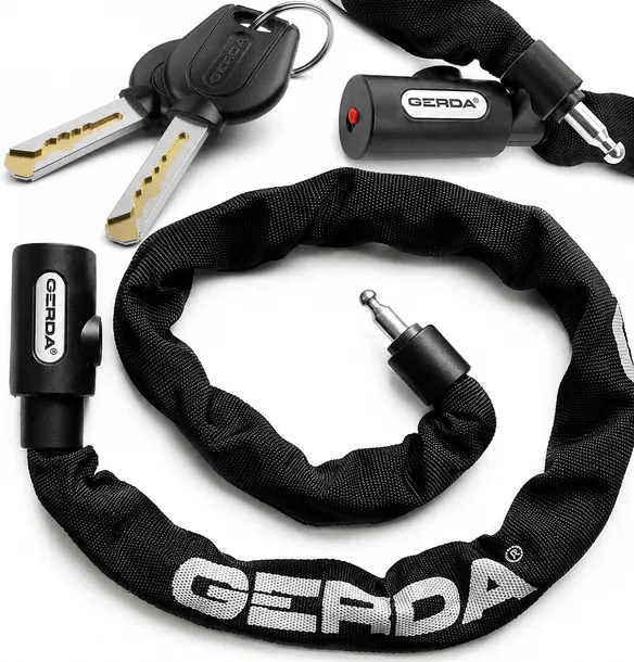 ZAPIĘCIE Rowerowe ŁAŃCUCH zabezpieczenie do ROWERU GERDA contra 900/6V