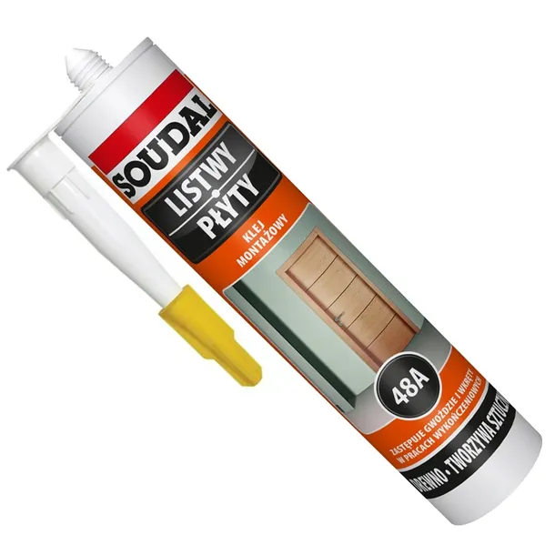 KLEJ MONTAŻOWY 48A LISTWY PŁYTY SOUDAL 280 ml