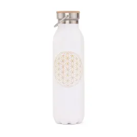 butelka-termiczna-bodhi-600-ml-stal-nierdzewna-matowa-biel-kwiat-zycia