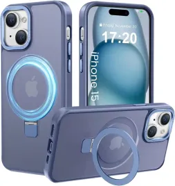 puyateya-etui-magsafe-do-iphone-15-stojak-ring-tytan-blekitny-polmatowe
