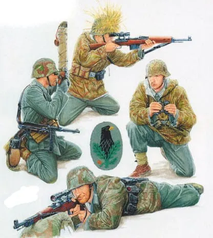 zvezda-model-plastikowy-german-sniper