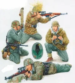 zvezda-model-plastikowy-german-sniper