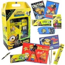 minionki-wyprawka-szkolna-piornik-zeszyty-blok-kredki-farby-13el-majewski