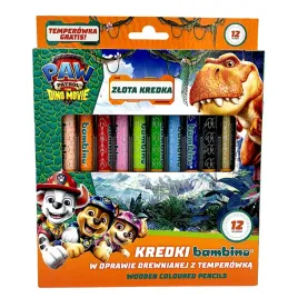 psi-patrol-dino-movie-kredki-bambino-drewniane-12-kolorow-temperowka