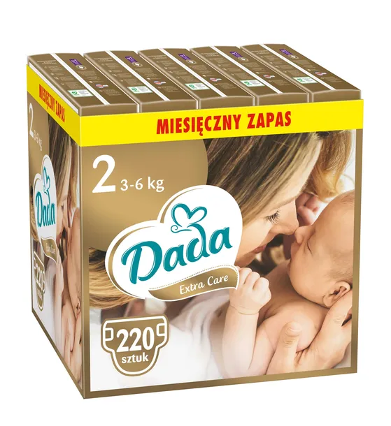 Pieluszki Dada Extra Care Pampersy Rozmiar 2 220 szt.