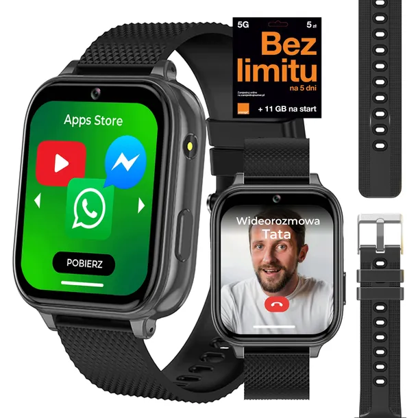 SMARTWATCH DLA DZIECI ZEGAREK APARAT GPS SIM