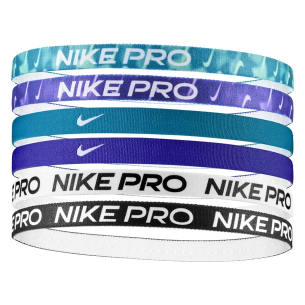 Nike opaski sportowe do włosów 6 szt. antypoślizgowe One Size