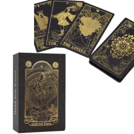 karty-tarota-zestaw-78-kart-zlota-folia-talia-tarot-ksiazeczka-na-prezent