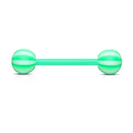 stylowy-kolczyk-do-jezyka-w-paski-zielony-or-piercing4u
