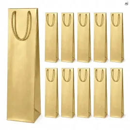 papierowe-torby-na-wino-11x9x40cm-zlote-laminowane-torebki-na-alkohol-10szt