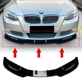 bmw-e92-e93-2006-2013-dokladka-zderzaka-standard-zwykly-przod-czarny-polysk