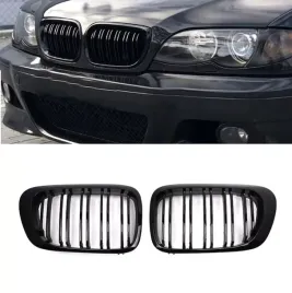 nerki-grill-atrapa-czarny-polysk-dla-bmw-e46-sedan-touring-lift-2001-2006
