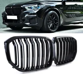 nerki-grill-zderzaka-czarny-polysk-do-bmw-x5-g05-przedlift-2018-2023