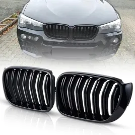 nerki-grill-zderzaka-czarny-polysk-do-bmw-x3-f25-x4-f26-lift-lci-2014-2017