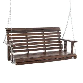 hustawka-ogrodowa-140cm-lawka-wiszaca-400kg-na-lancuchach-brazowa