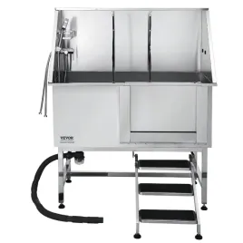 wanna-groomerska-127-cm-stal-nierdzewna-rampa-filtr-prysznic-drzwi-prawe
