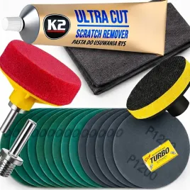 k2-zestaw-do-renowacji-reflektorow-pasta-ultra-cut-gabka-krazki-scierne