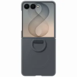 etui-do-samsung-z-flip8-silikonowe-z-ringiem-magnetycznym-czarne