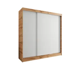 szafa-przesuwna-trzydrzwiowa-190x205-cm-dab-wotan-biala-do-sypialni