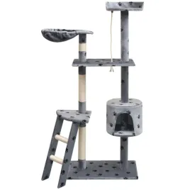 vidaxl-drapak-dla-kota-150-cm-szary-ze-wzorem-w-kocie-lapki